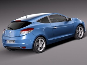 Renault Megane 3-door GT 2014 3D-Modell
