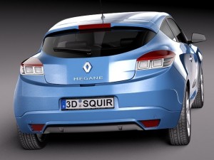 Renault Megane 3-door GT 2014 3D-Modell