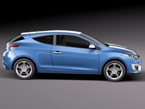 Renault Megane 3-door GT 2014 3D-Modell