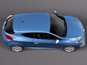 Renault Megane 3-door GT 2014 3D-Modell