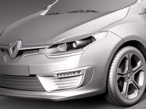 Renault Megane 3-door GT 2014 3D-Modell