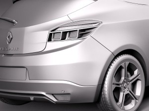 Renault Megane 3-door GT 2014 3D-Modell