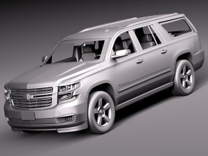 Chevrolet Suburban 2015 3D Модель