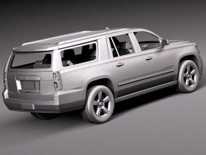 Chevrolet Suburban 2015 3D Модель