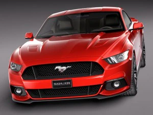 Mustang GT 2015 3D Model