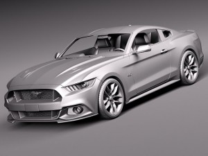 Mustang GT 2015 Model 3D