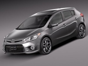 Kia Forte Hatchback 5-door 2014 3D Model