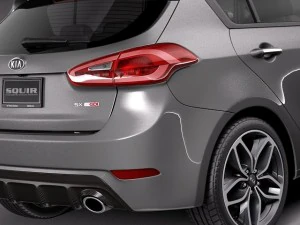 Kia Forte Hatchback 5-door 2014 3D Model