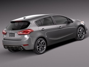 Kia Forte Hatchback 5-door 2014 3D Model