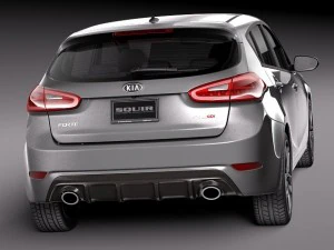 Kia Forte Hatchback 5-door 2014 3D Model