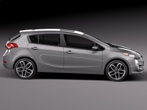 Kia Forte Hatchback 5-door 2014 3D Model
