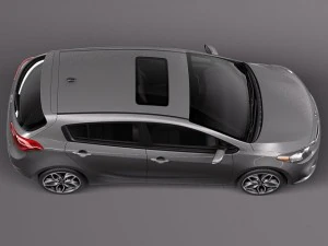Kia Forte Hatchback 5-door 2014 3D Model