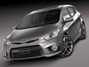 Kia Forte Hatchback 5-door 2014 3D Model