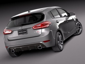 Kia Forte Hatchback 5-door 2014 3D Model