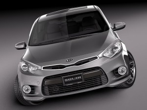 Kia Forte Hatchback 5-door 2014 3D Model