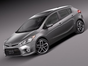 Kia Forte Hatchback 5-door 2014 3D Model