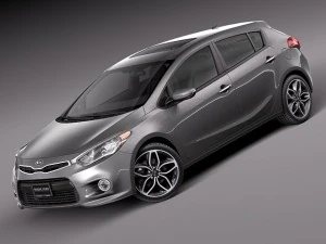 Kia Forte Hatchback 5-door 2014 3D Model