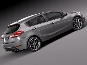 Kia Forte Hatchback 5-door 2014 3D Model