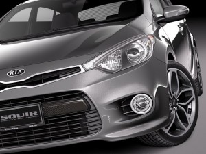 Kia Forte Hatchback 5-door 2014 3D Model