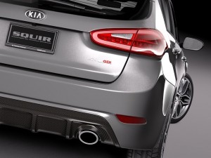 Kia Forte Hatchback 5-door 2014 3D Model