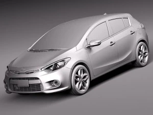 Kia Forte Hatchback 5-door 2014 3D Model