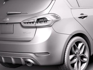 Kia Forte Hatchback 5-door 2014 3D Model