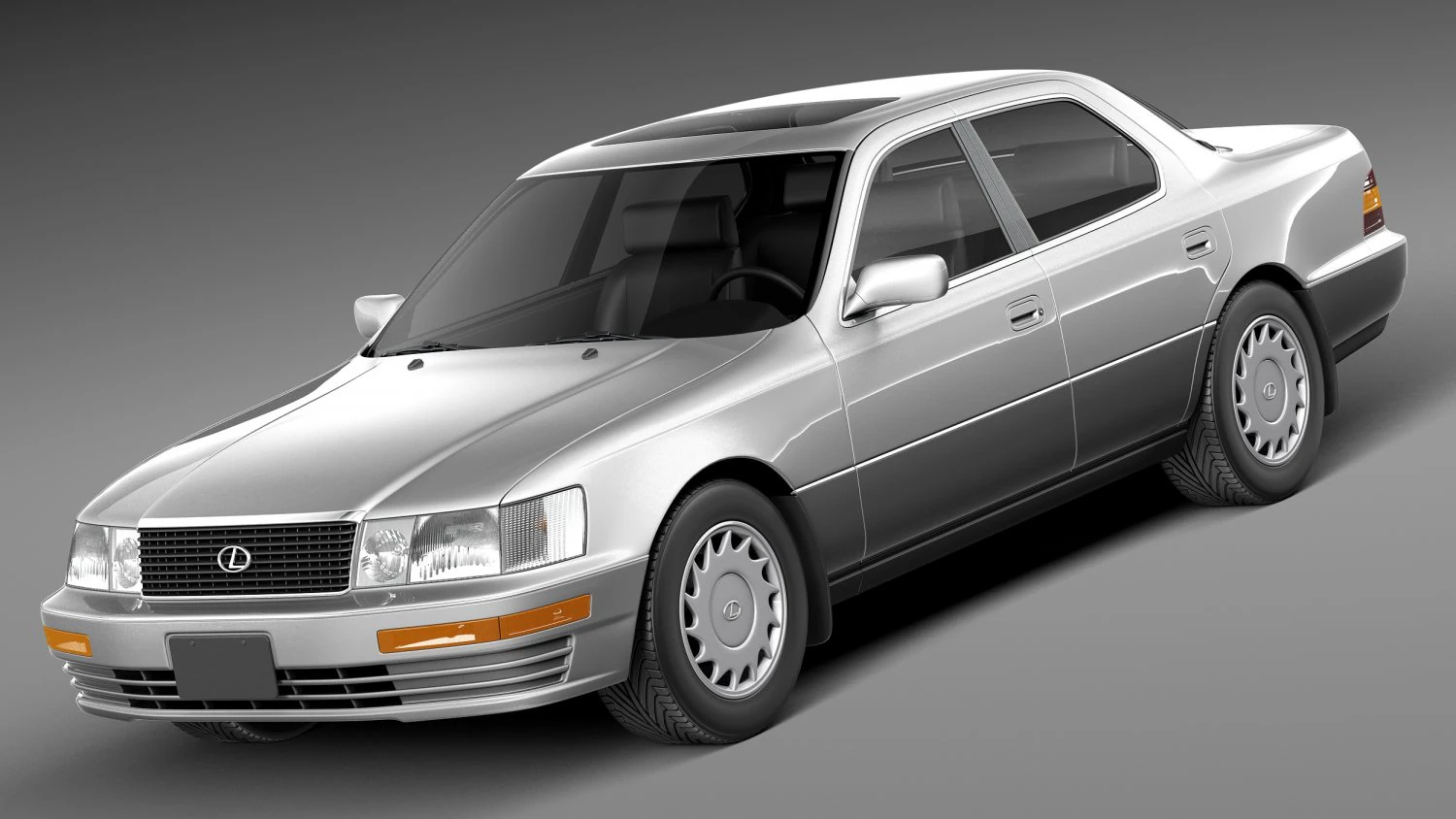 Lexus LS 400 1989-1994 3D Model .c4d .max .obj .3ds .fbx .stl .blend