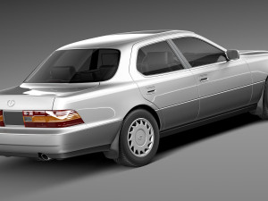 Lexus LS 400 1989-1994 3D Model in Sedan 3DExport
