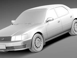 Lexus LS 400 1989-1994 3D Model in Sedan 3DExport