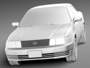 Lexus LS 400 1989-1994 3D Model in Sedan 3DExport