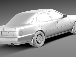Lexus LS 400 1989-1994 Model 3D