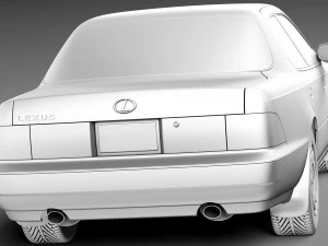 Lexus LS 400 1989-1994 3D Model