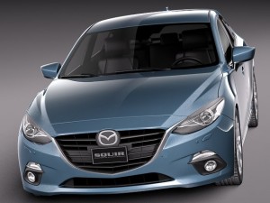 Mazda 3 Hatchback 2014 Model 3D