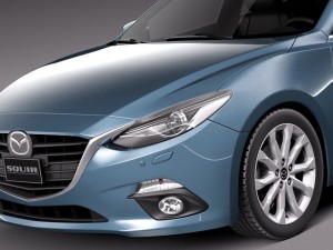 Mazda 3 Hatchback 2014 Model 3D