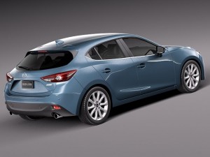 Mazda 3 Hatchback 2014 Model 3D