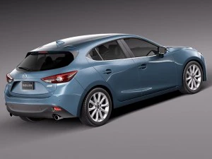 Mazda 3 Hatchback 2014 3D Model