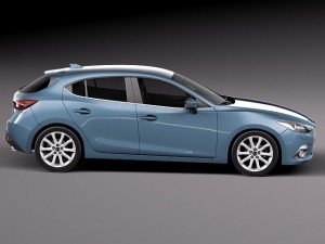 Mazda 3 Hatchback 2014 Model 3D