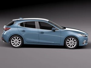Mazda 3 Hatchback 2014 3D Model