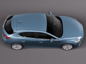 Mazda 3 Hatchback 2014 3D Model