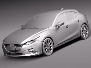 Mazda 3 Hatchback 2014 3D Model