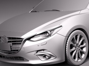 Mazda 3 Hatchback 2014 Model 3D