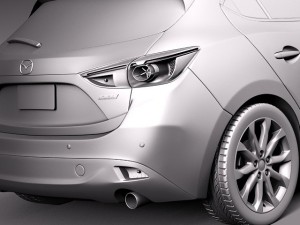 Mazda 3 Hatchback 2014 Model 3D
