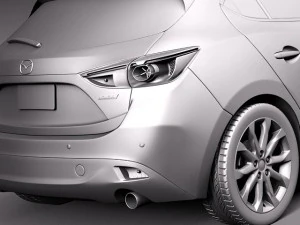 Mazda 3 Hatchback 2014 3D Model