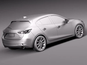 Mazda 3 Hatchback 2014 3D Model