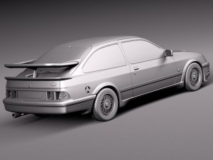 Sierra RS Cosworth 1986-1992 3D Modell