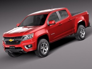 Chevrolet Colorado Double Cab 2015 Modèle 3D