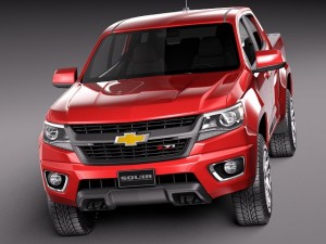 Chevrolet Colorado Double Cab 2015 3D Model