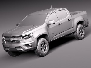 Chevrolet Colorado Double Cab 2015 3D Model