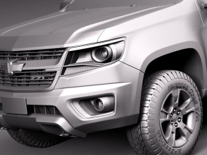 Chevrolet Colorado Double Cab 2015 3D Model
