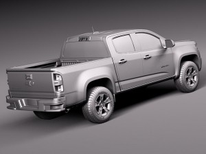Chevrolet Colorado Double Cab 2015 3D Model